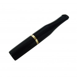 Denicotea  226.1 Black Holder with Gold Ring + 10 Filters