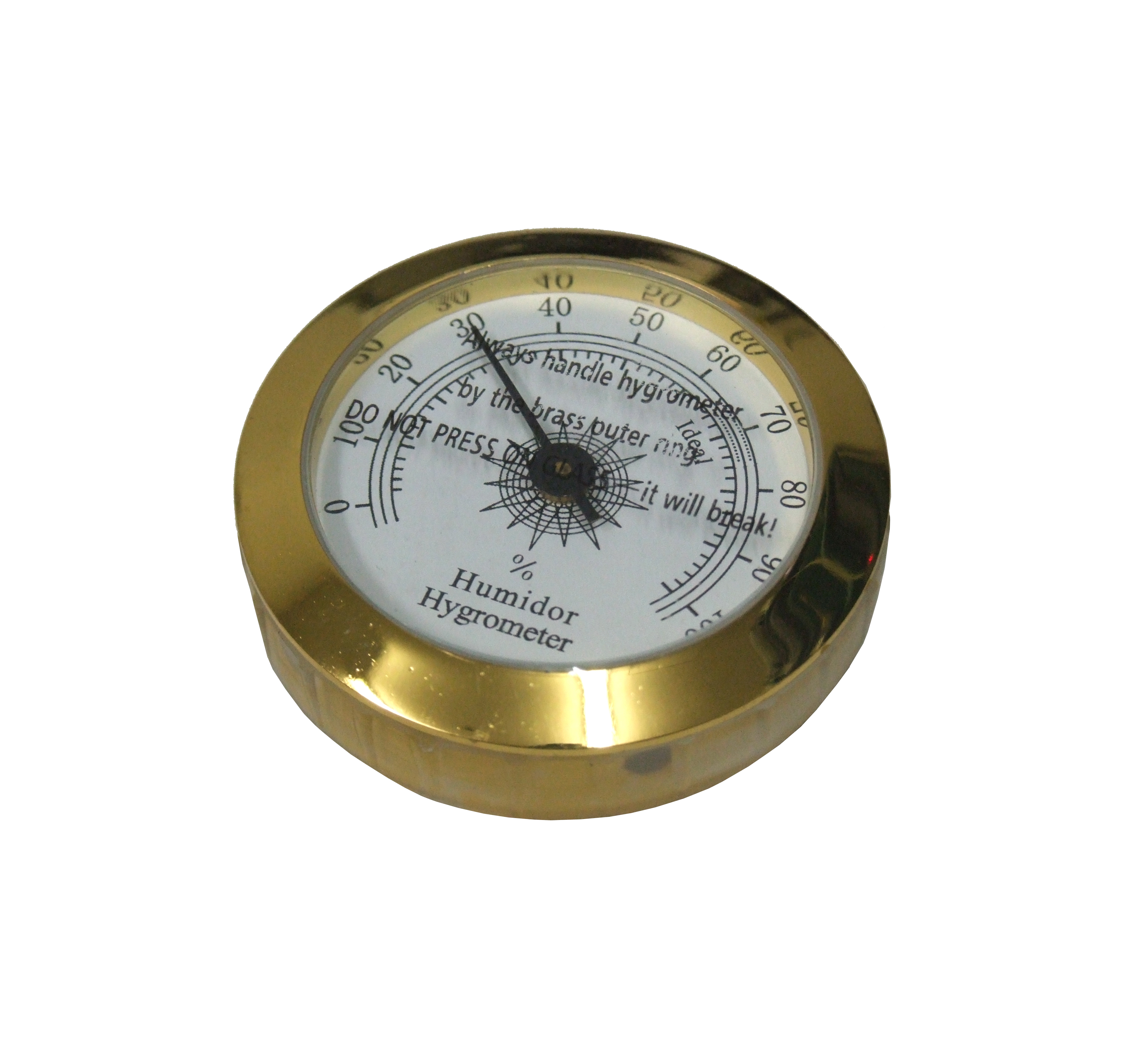 Hygrometer HYG-75G Gold Round