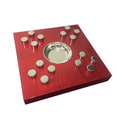 Elie Bleu Egoist Red Ashtray for 4