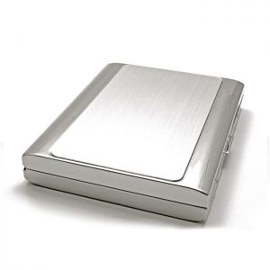 Pearl 24937-61 Satin Silver Cig Case