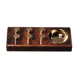 Elie Bleu Walnut Burl Egoist Ashtray