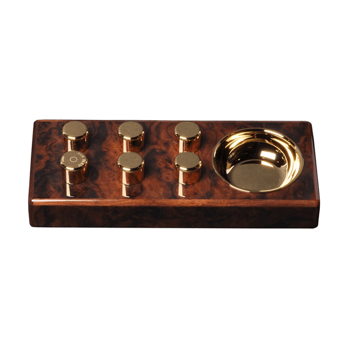 Elie Bleu Walnut Burl Egoist Ashtray Elie Bleu Walnut Burl Egoist Ashtray