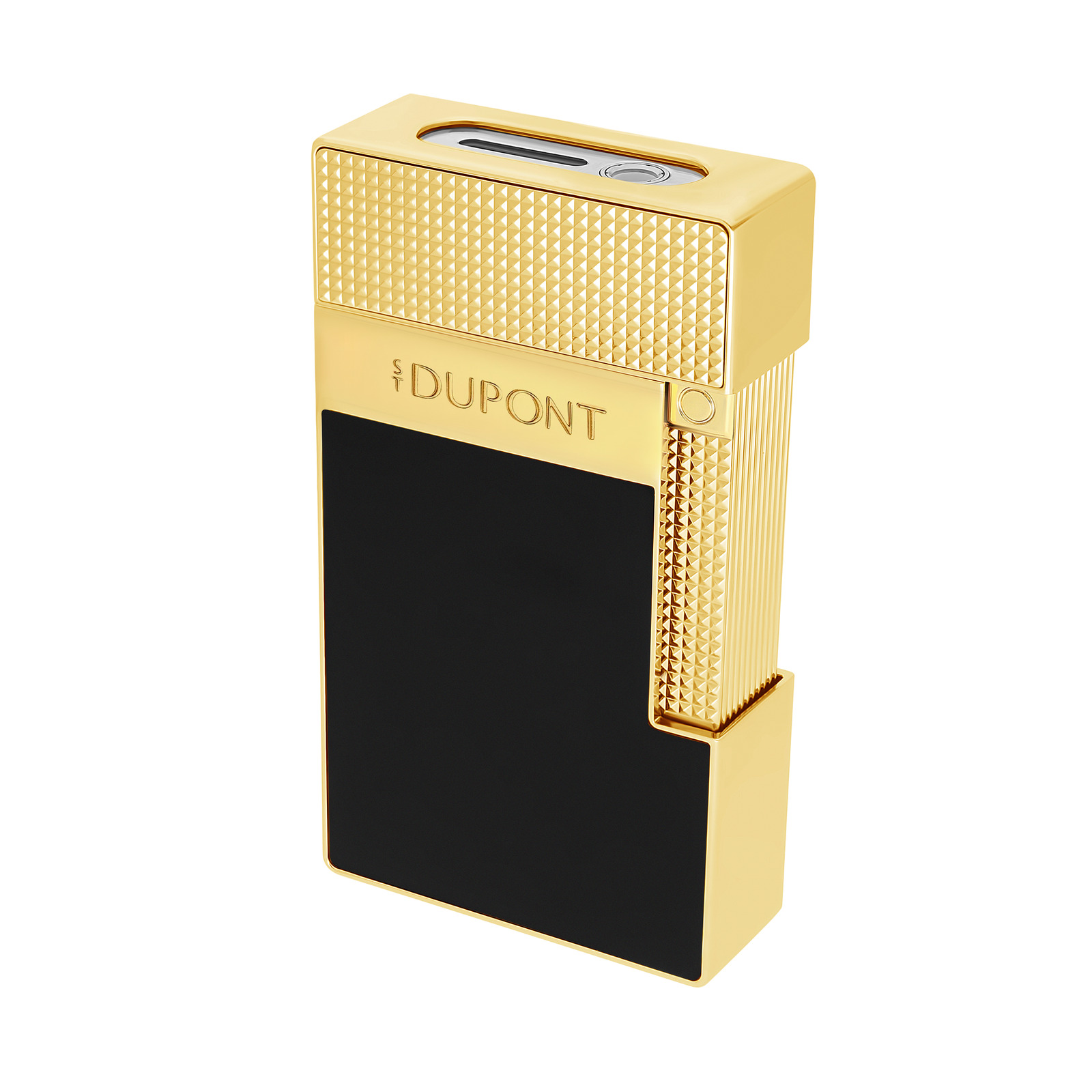 S.T. Dupont T20100 Black/Gold Lacquer Table Lighter S.T. Dupont T20100 Black/Gold Lacquer Table Lighter